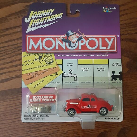 Vtg Johnny Lightning Monopoly Lot Of 2 Cars Ford Coupe PT Cruiser Bundle - Picture 2 of 14